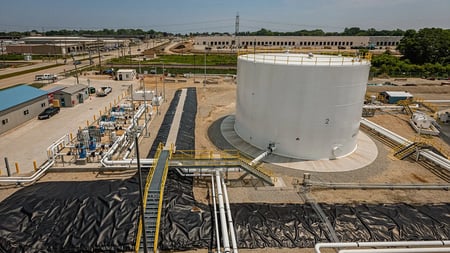 aviation fueling construction site