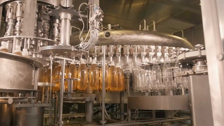 aerial view of manufacturing plant site