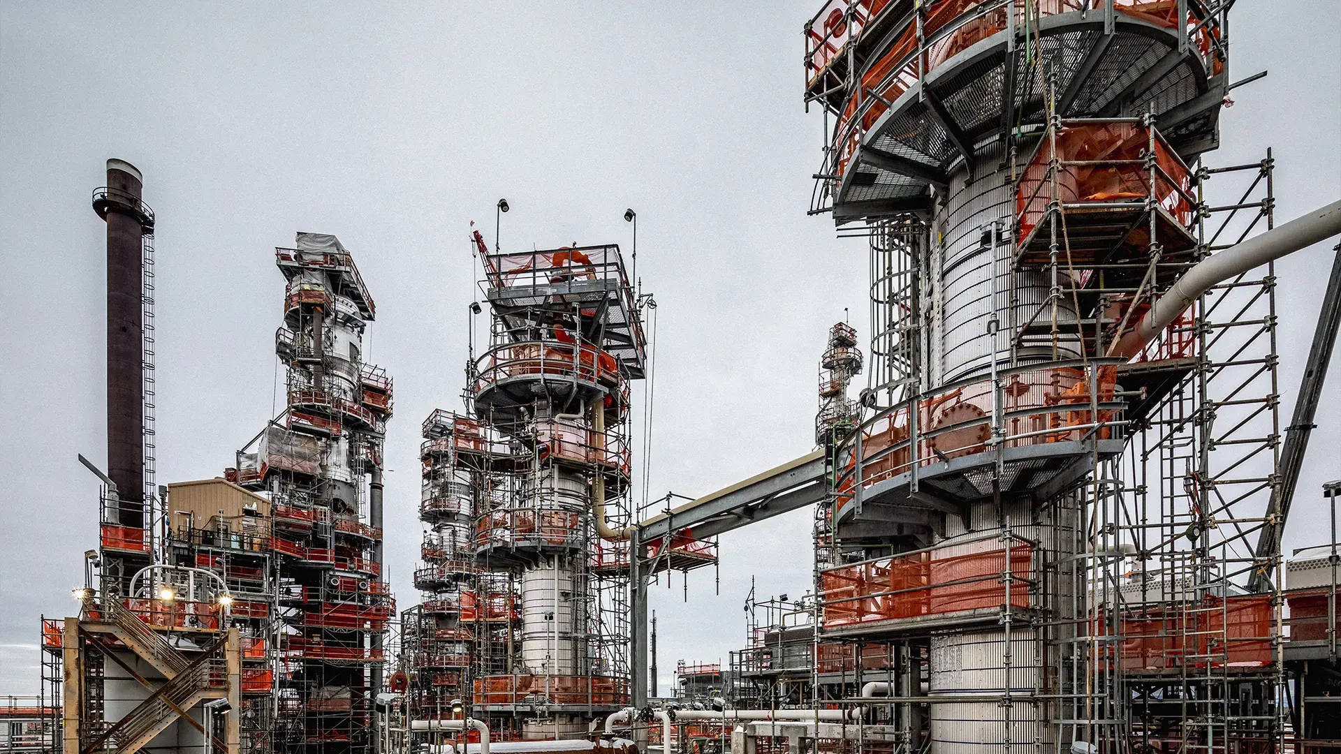 refinery construction site